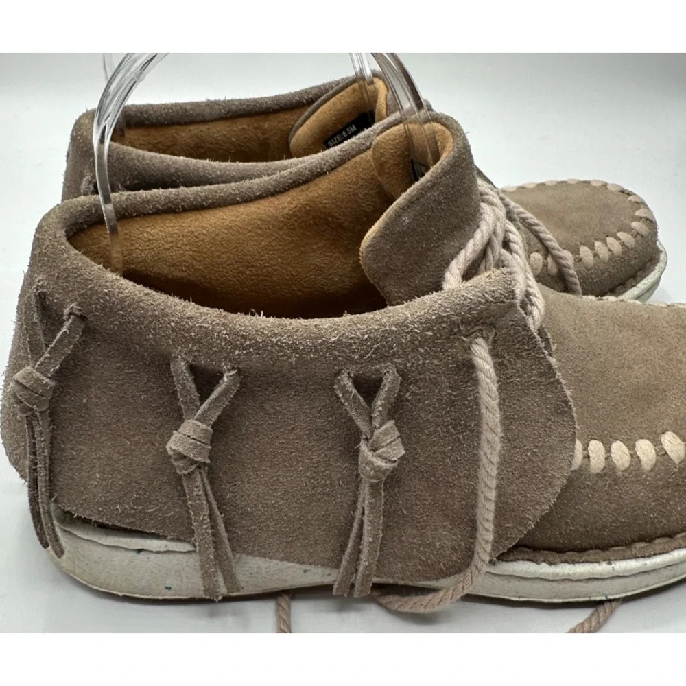 Justin 6.5 Teepee Fringe Round Toe Moccasin Booties Womens Casual Boots Boho